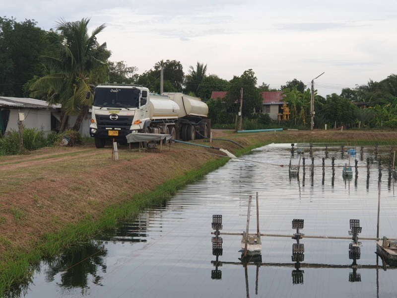 รถน้ำเติมบ่อกุ้ง ฉะเชิงเทรา